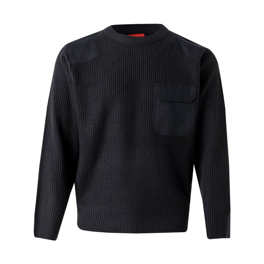 Jersey punto grueso con cuello redondo VE100