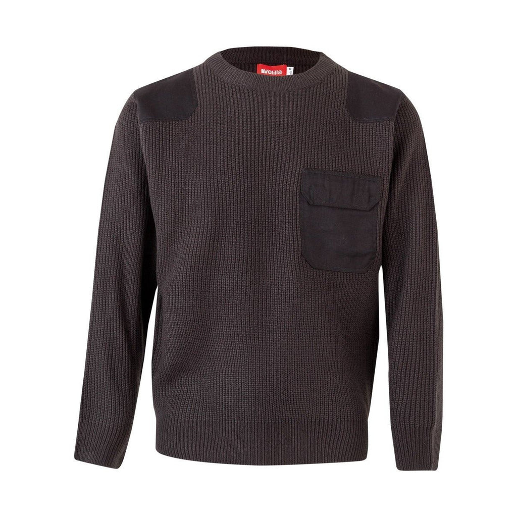 Jersey punto grueso con cuello redondo VE100