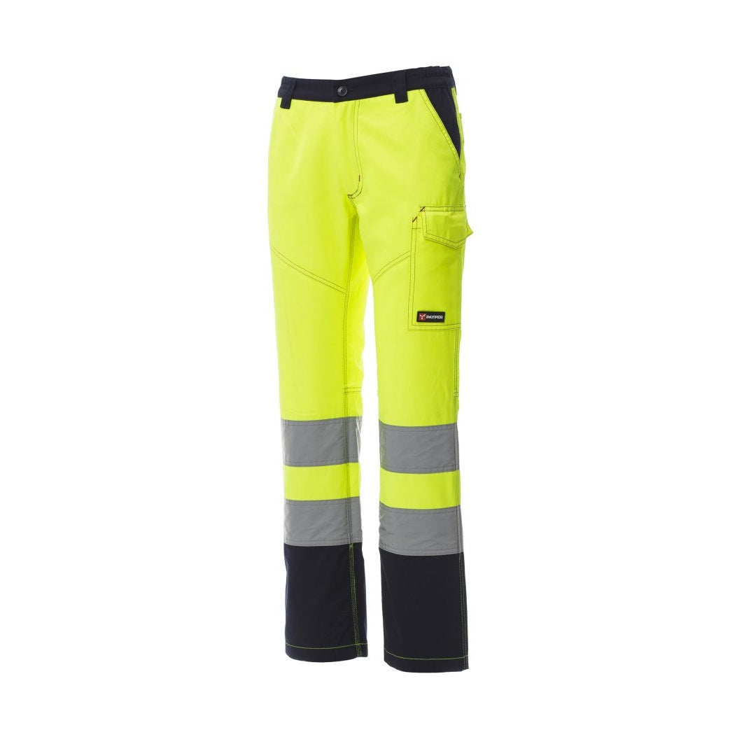 Pantalón mujer alta visibilidad bicolor con bandas reflectantes PA001461-0336