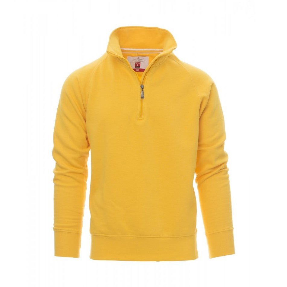 Sudadera hombre con media cremallera y mangas ranglán PA000001-0001