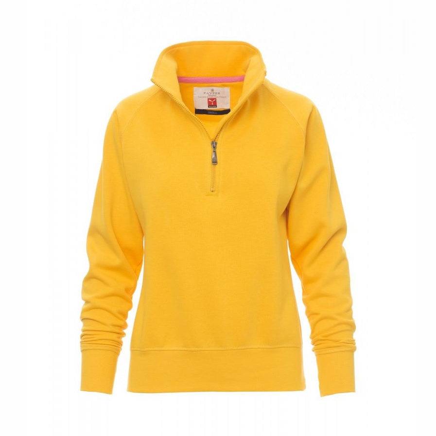 Sudadera mujer con media cremallera y mangas ranglán PA000002-0001
