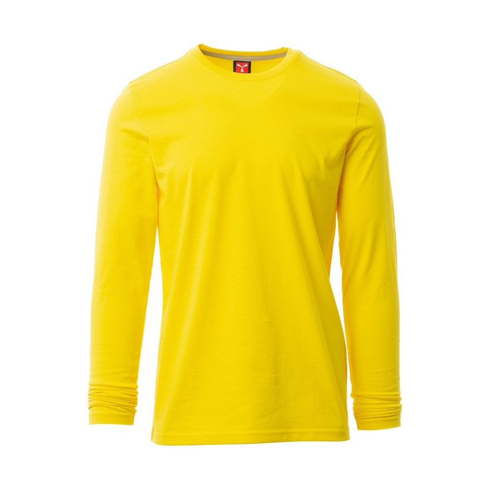 Camiseta manga larga cuello redondo con refuerzos PA000893-0033