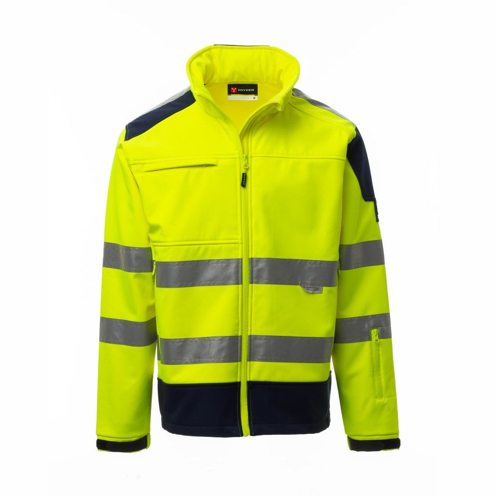 Chaqueta Soft-Shell ergonómica de alta visibilidad para hombre PA001450-0053
