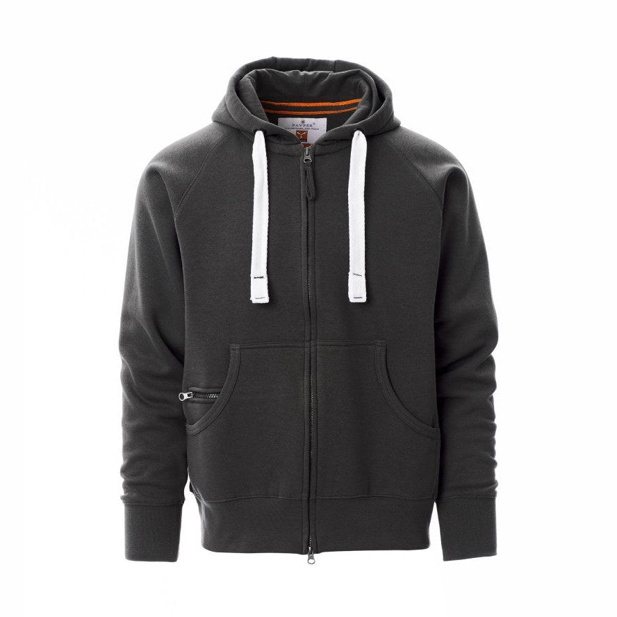Sudadera hombre con capucha y cremallera completa cubierta PA000021-0001