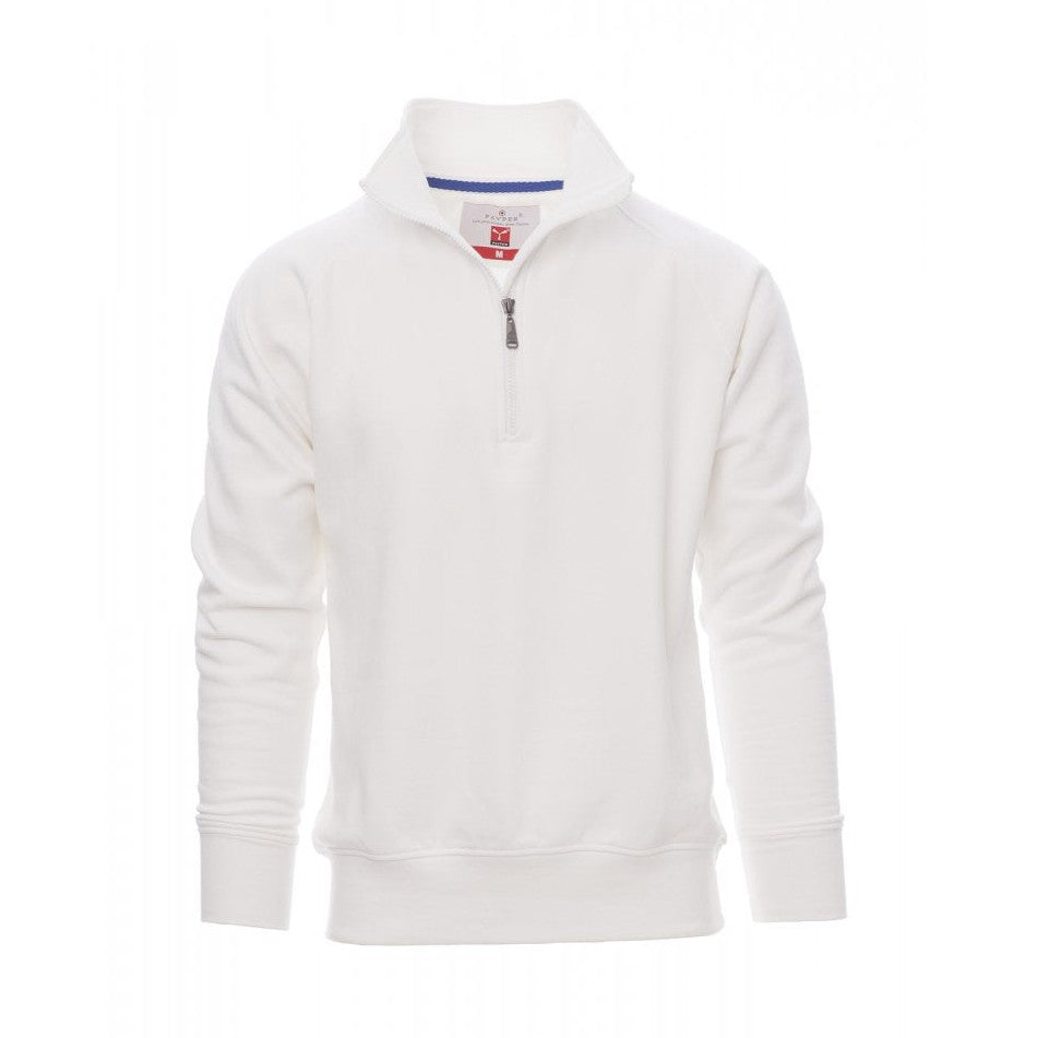 Sudadera hombre con media cremallera y mangas ranglán PA000001-0001