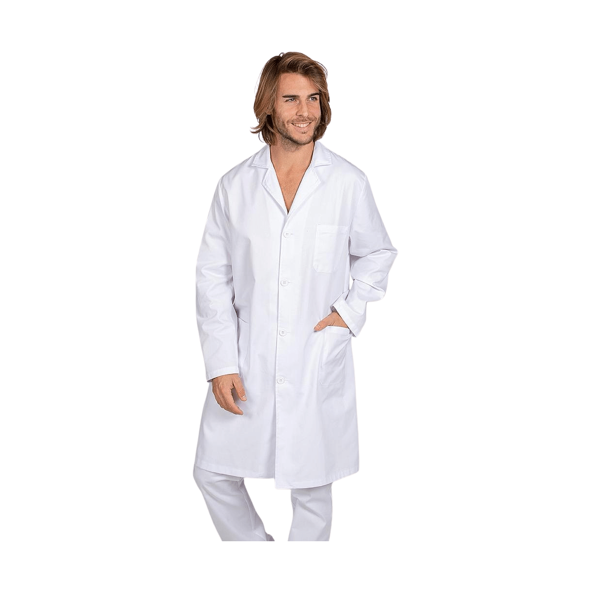 Bata hombre m/l sarga blanca GA570000