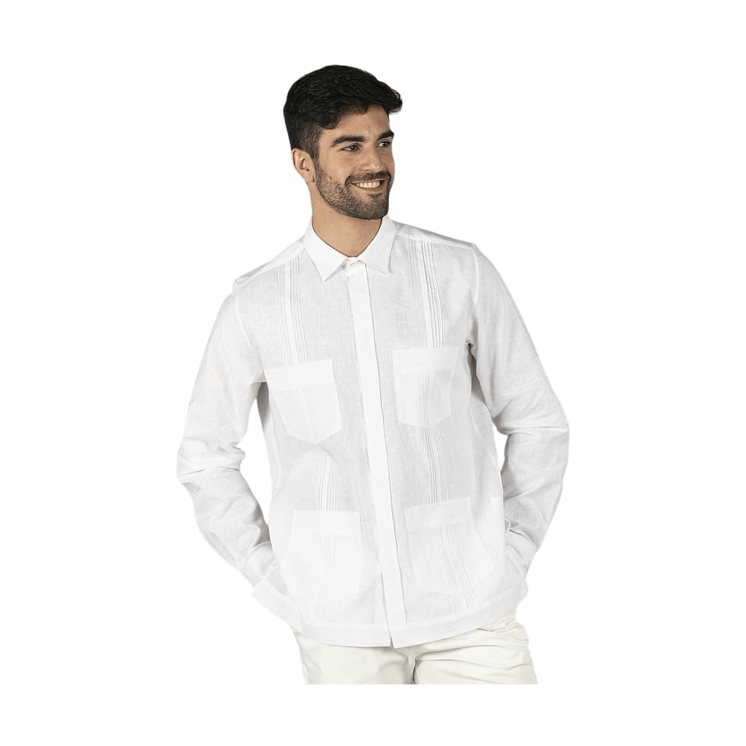 Guayabera hombre cuello camisero salomón GA210005