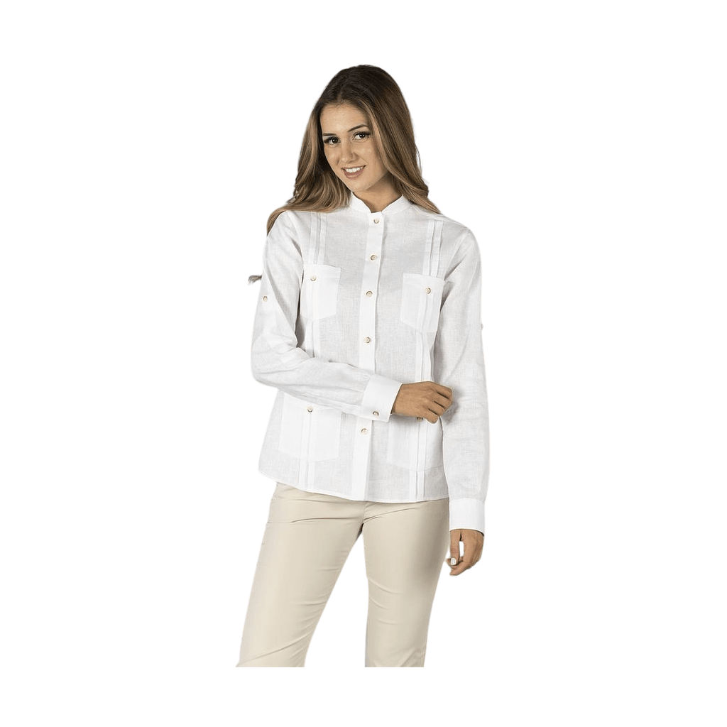 Guayabera mujer cuello mao isabela GA210013