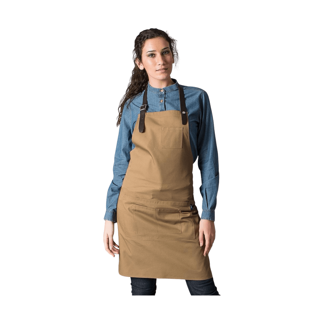 Delantal con peto cinta de cuero 72x80 cm GA156400