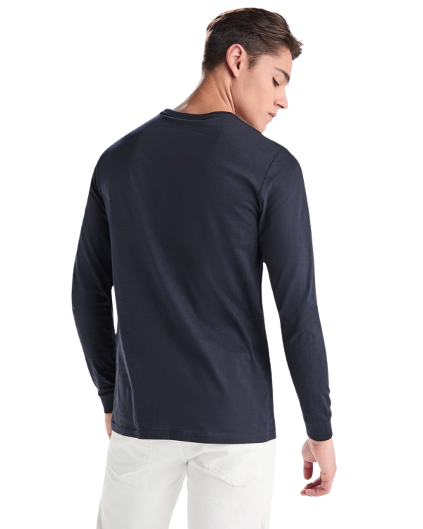 Camiseta manga larga con bolsillo algodón RO1219