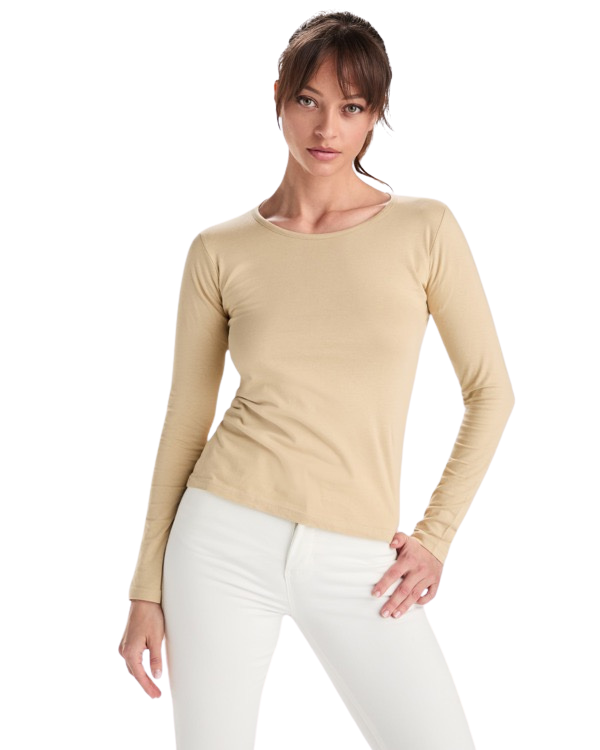 Camiseta mujer manga larga entallada Duo Concept RO1218