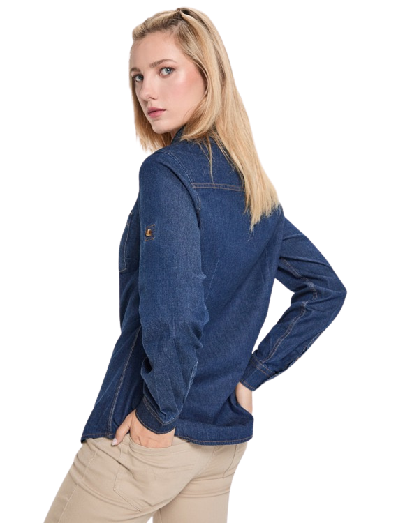 Camisa vaquera manga larga mujer stretch LUJAN WOMAN RO6707