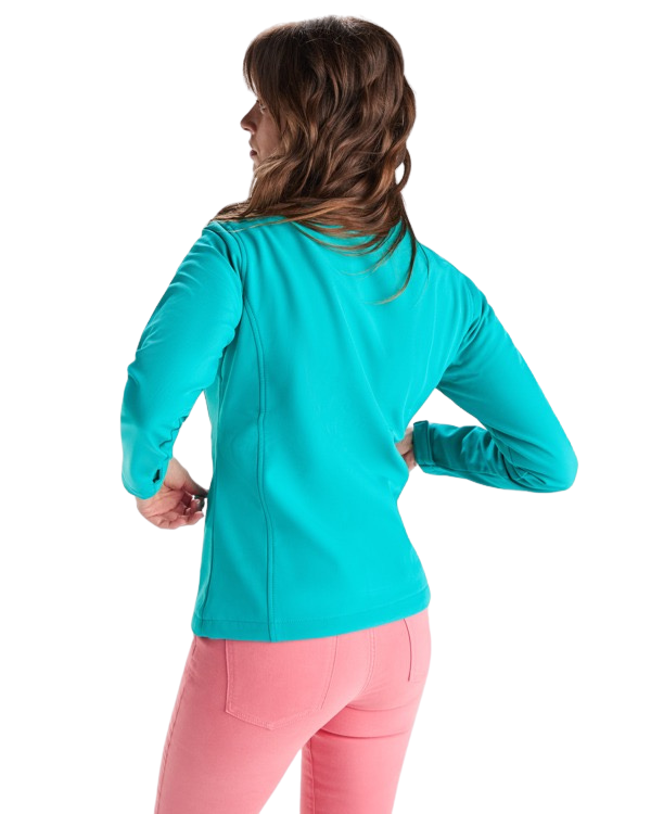 Chaqueta mujer softshell de 2 capas con cremallera invertida RO6437