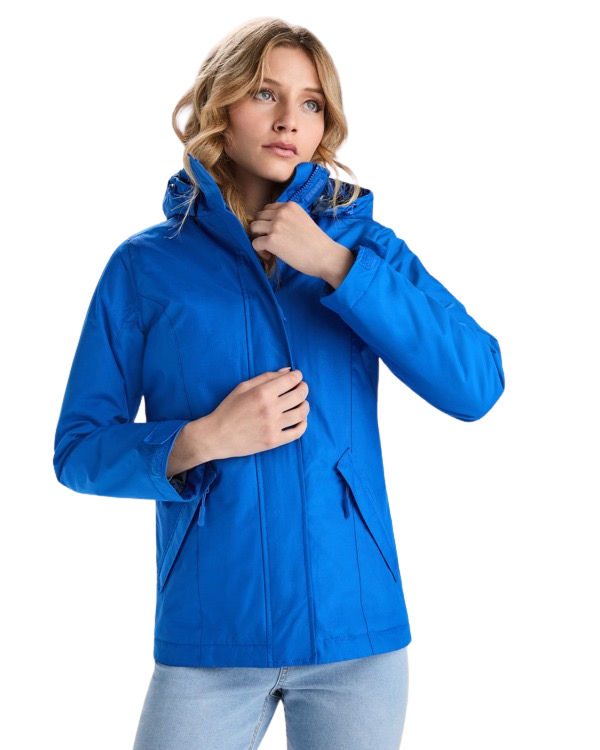 Parka acolchada impermeable de mujer entallada RO5073