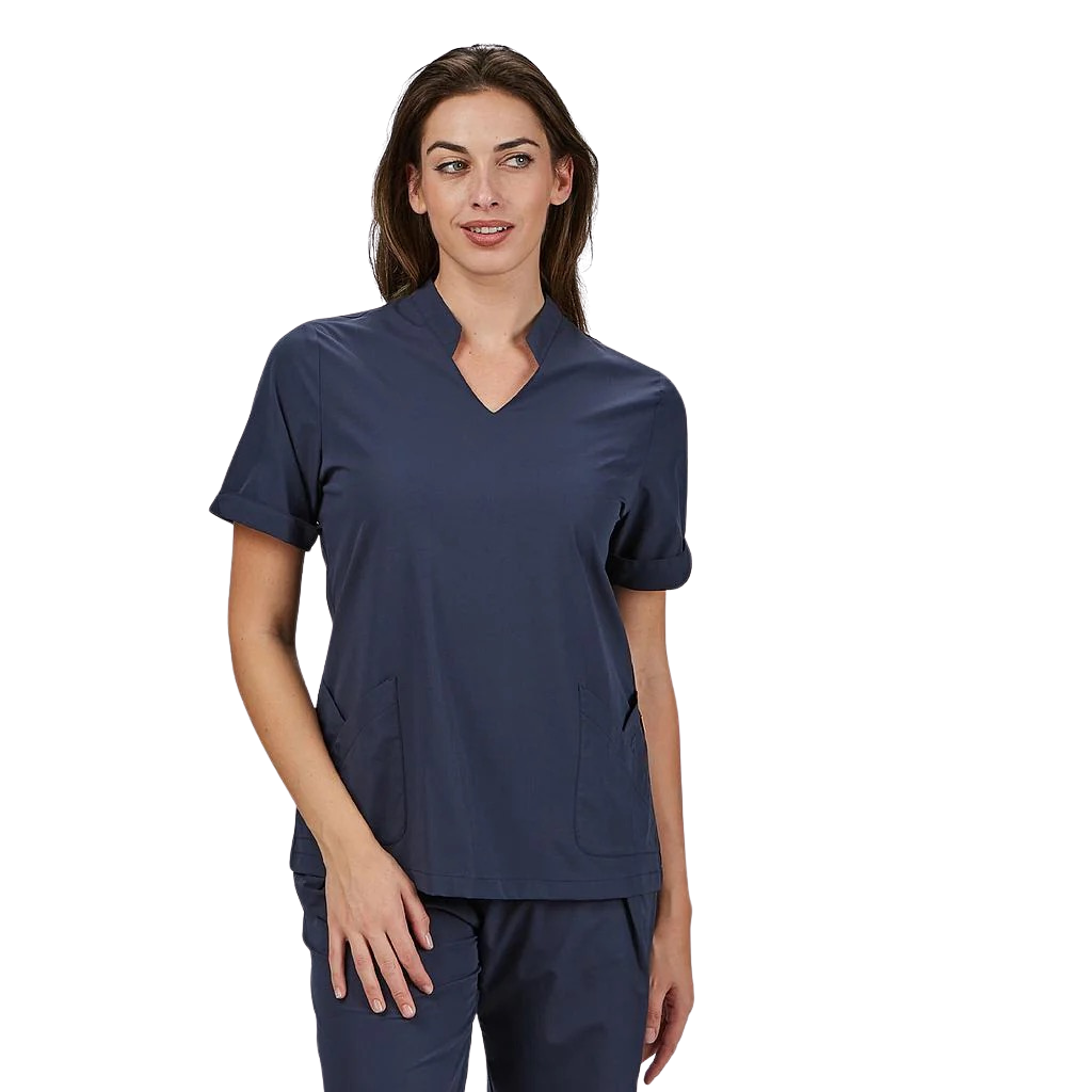 Blusa mujer cerrada bolsillos manga corta May GA600091