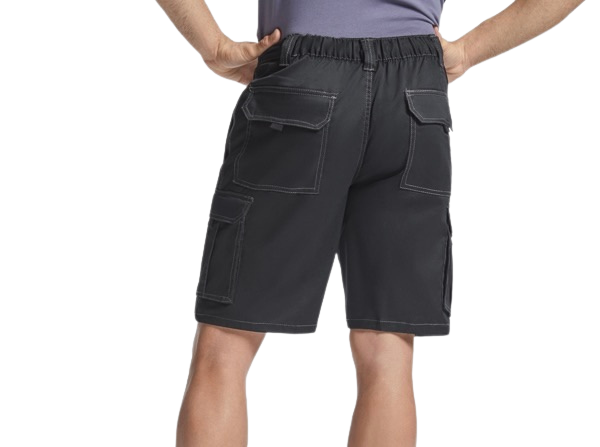 Bermuda de trabajo multibolsillos stretch RO8400
