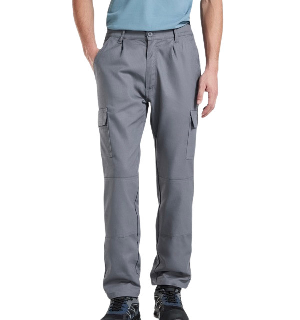 Pantalón de trabajo largo multibolsillos reforzado 100% algodón RO5096