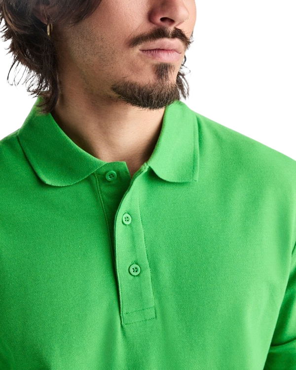 Polo manga larga algodón piqué 220g RO6635