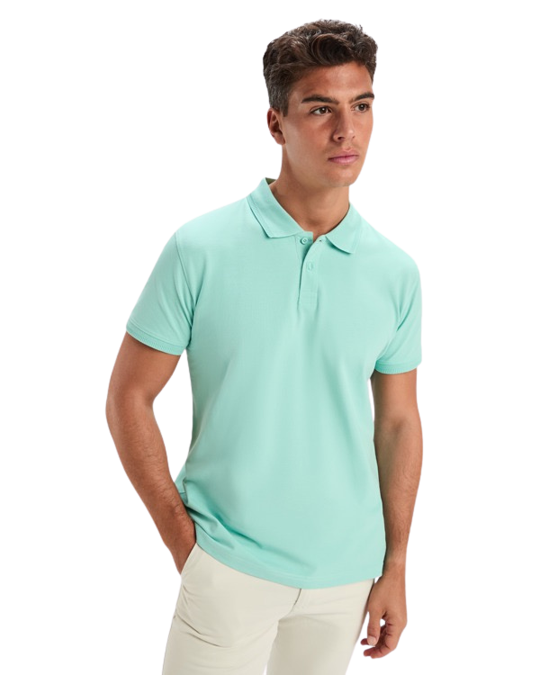Polo manga corta piqué con elastano RO6441