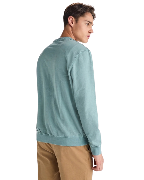 Sudadera unisex algodón efecto lavado cuello redondo RO2203
