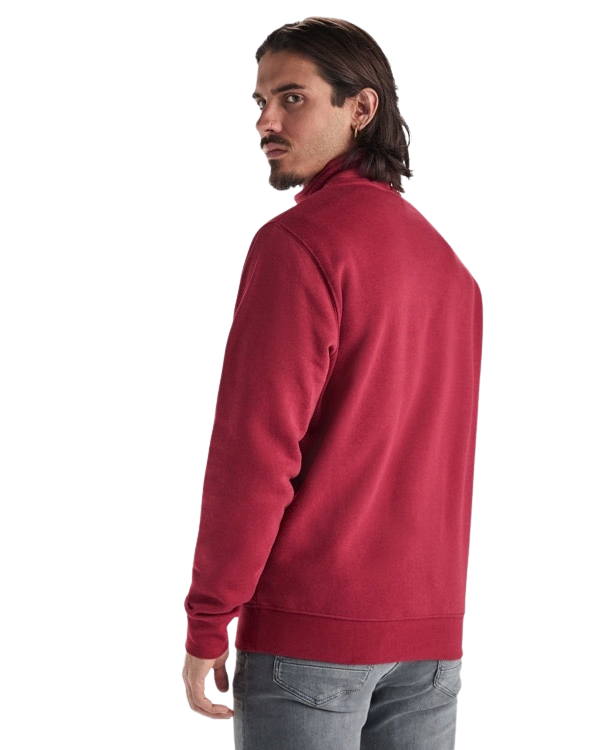 Sudadera unisex media cremallera con cuello alto RO1109