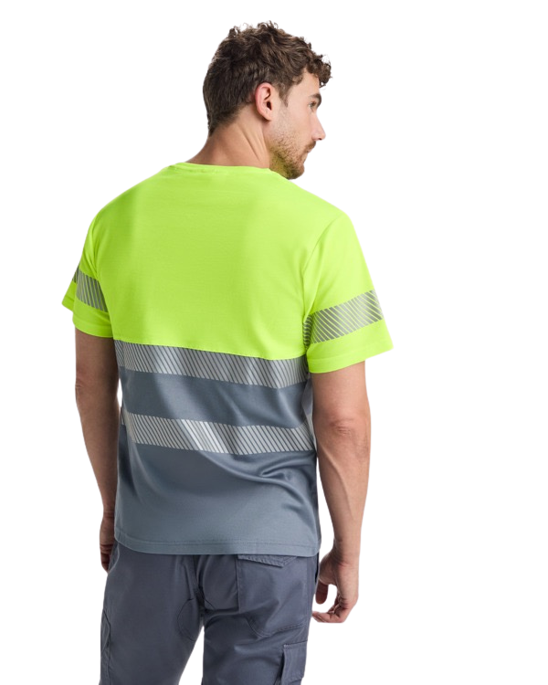 Camiseta alta visibilidad transpirable Roly WRK RO9317