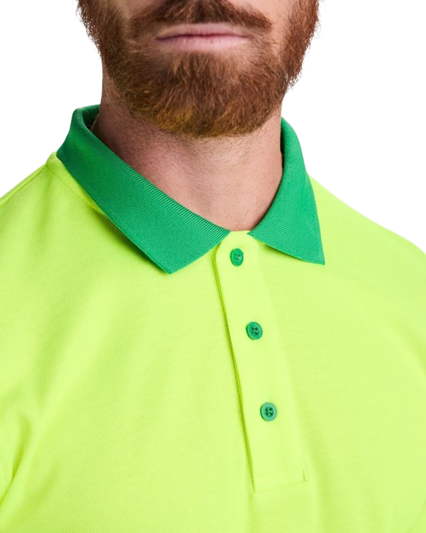 Polo manga larga alta visibilidad transpirable RO9319
