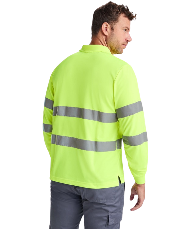 Polo técnico manga larga alta visibilidad RO9306