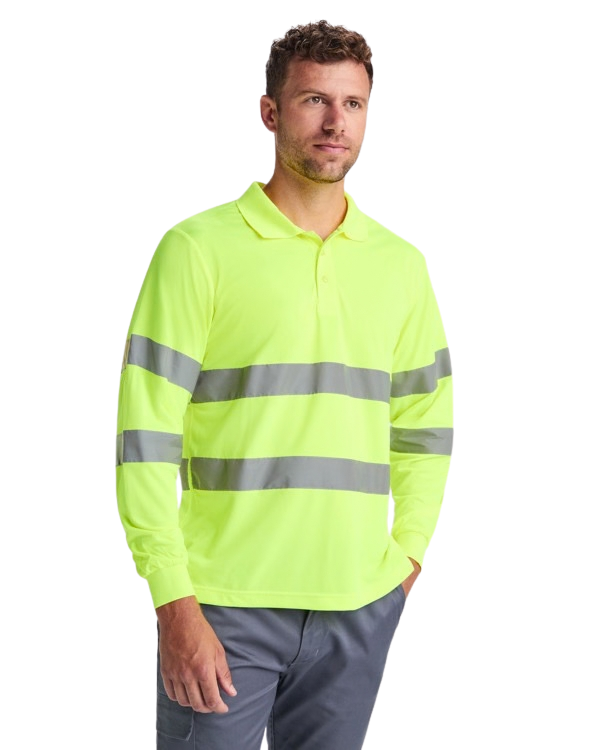 Polo técnico manga larga alta visibilidad RO9306
