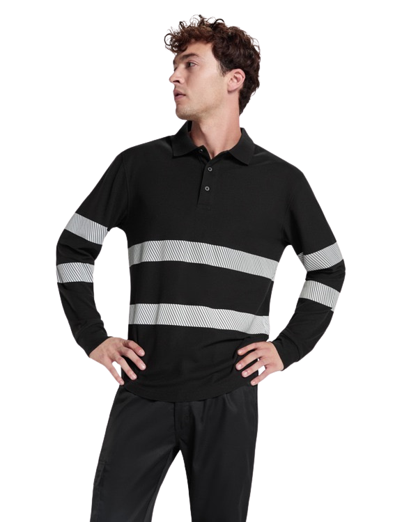 Polo manga larga visibilidad aumentada Roly WRK FORAN RO9325