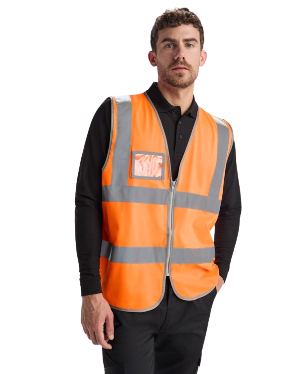 Chaleco de alta visibilidad con bandas reflectantes RO9311