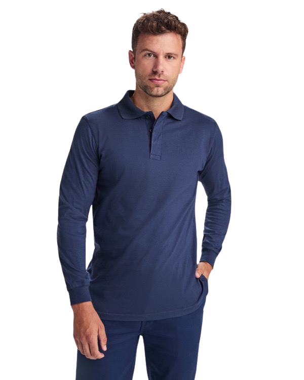 Polo manga larga ignífugo antiestático RO9402