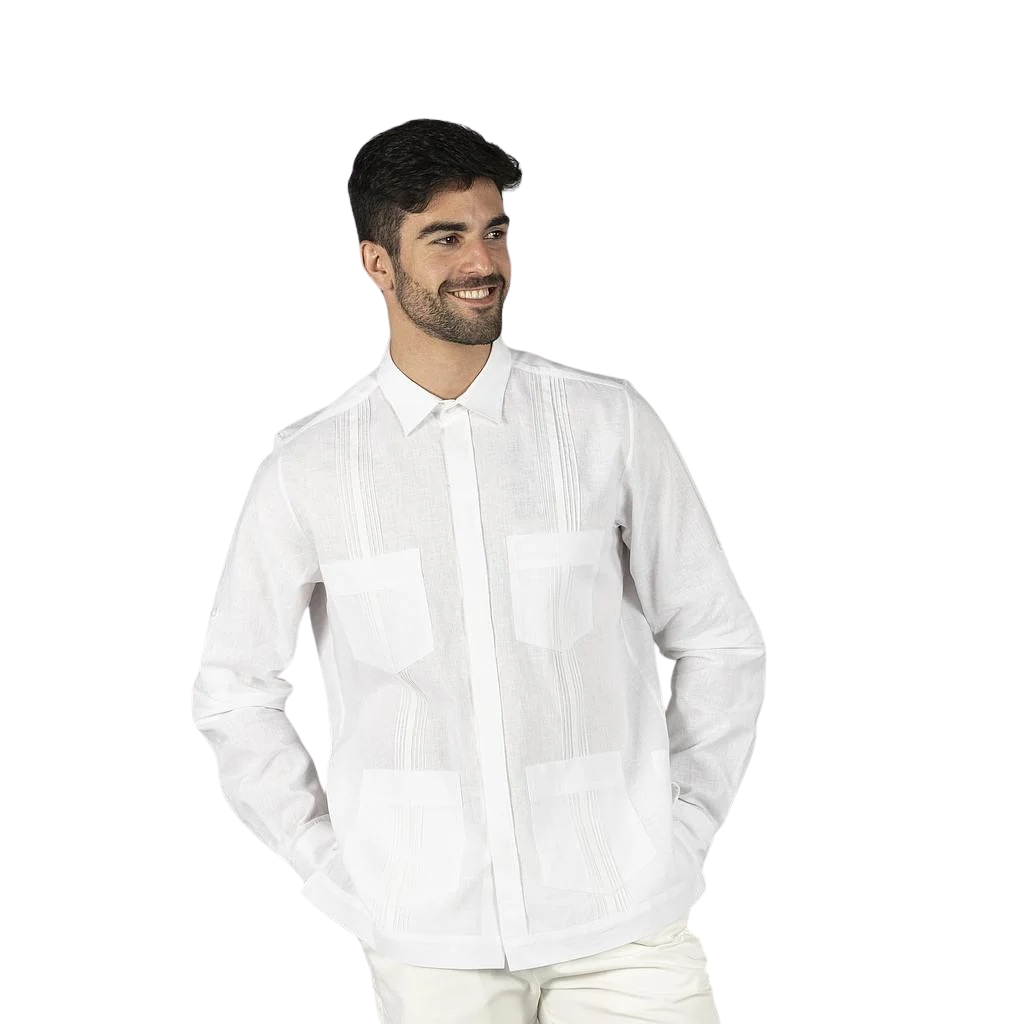 Guayabera hombre cuello camisero salomón GA210005