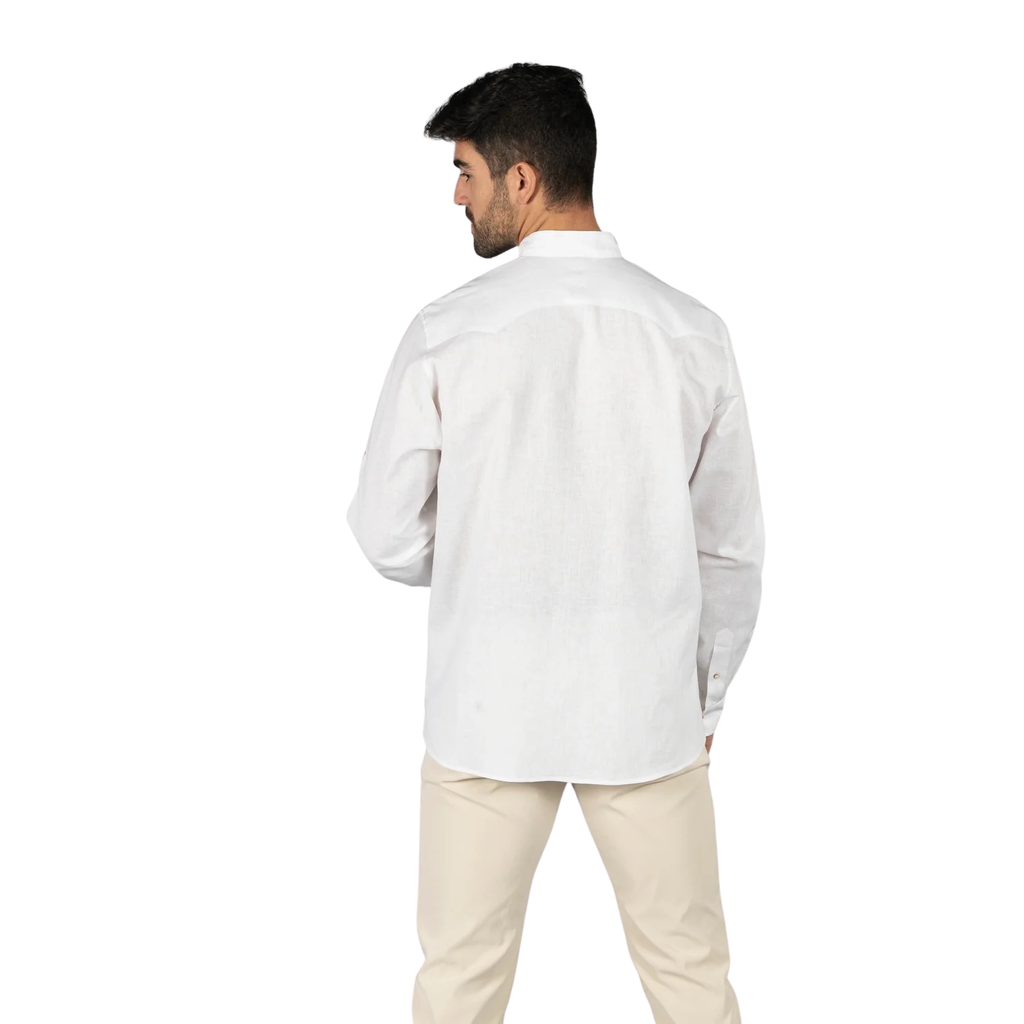 Guayabera hombre cuello mao borneo GA210003