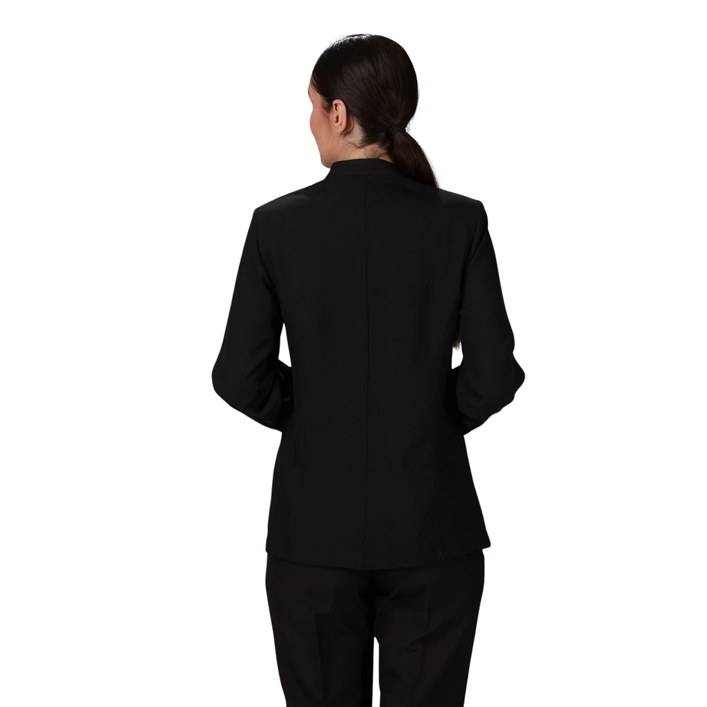 Chaqueta mujer mao negra botón dorado GA963200