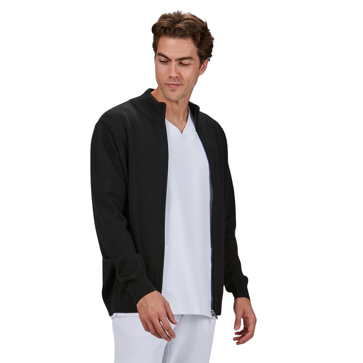 Cárdigan hombre punto fino con cremallera GA103200
