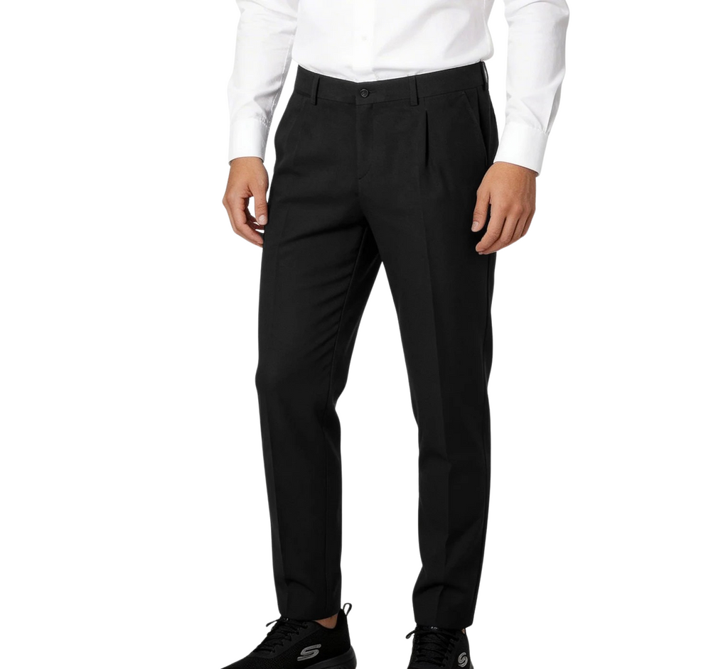 Pantalón camarero con pinza regular fit GA778600