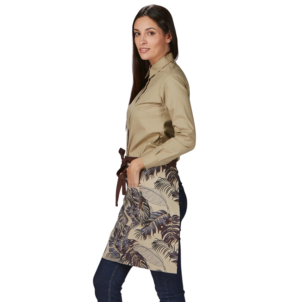 Delantal corto estampado flores 50x74 cm GA100043