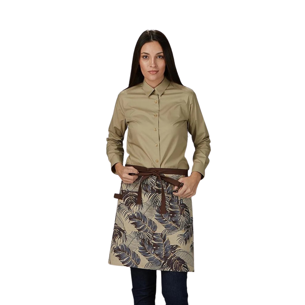 Delantal corto estampado flores 50x74 cm GA100043