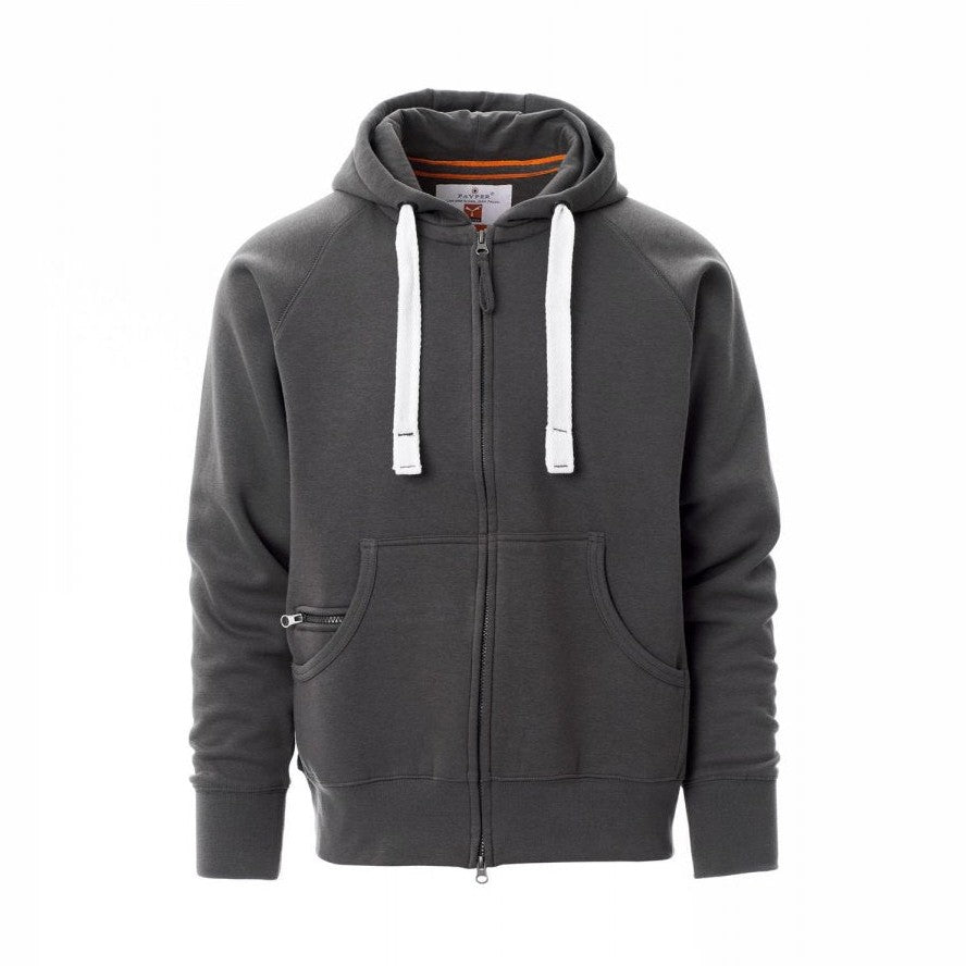 Sudadera hombre con capucha y cremallera completa cubierta PA000021-0001