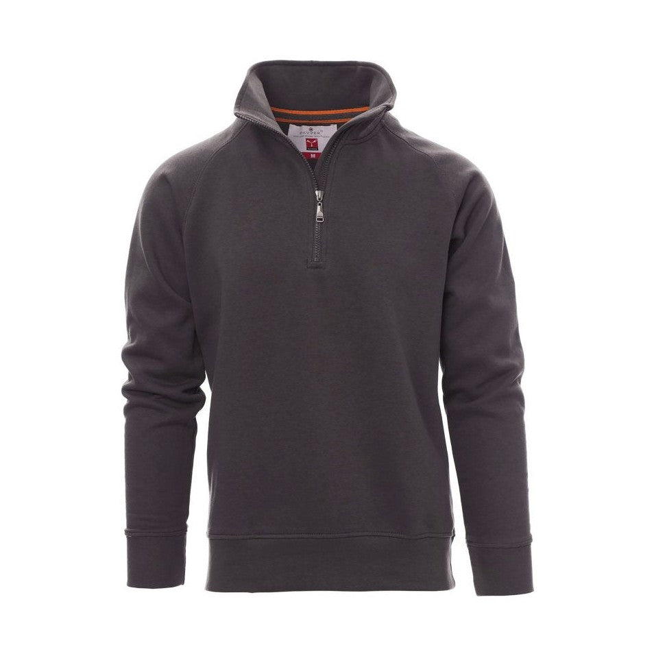 Sudadera hombre con media cremallera y mangas ranglán PA000001-0001
