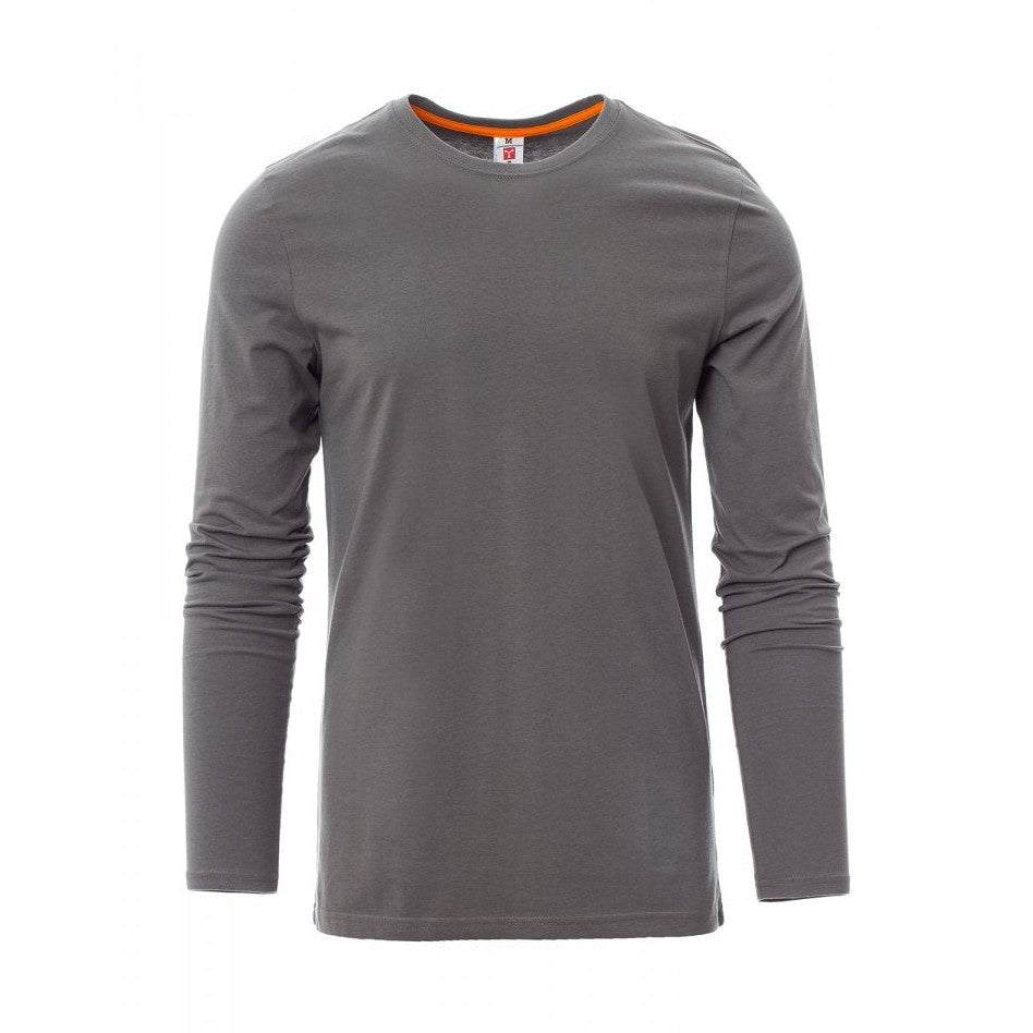 Camiseta manga larga cuello redondo con refuerzos PA000893-0033