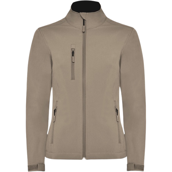 Chaqueta mujer softshell de 2 capas con cremallera invertida RO6437