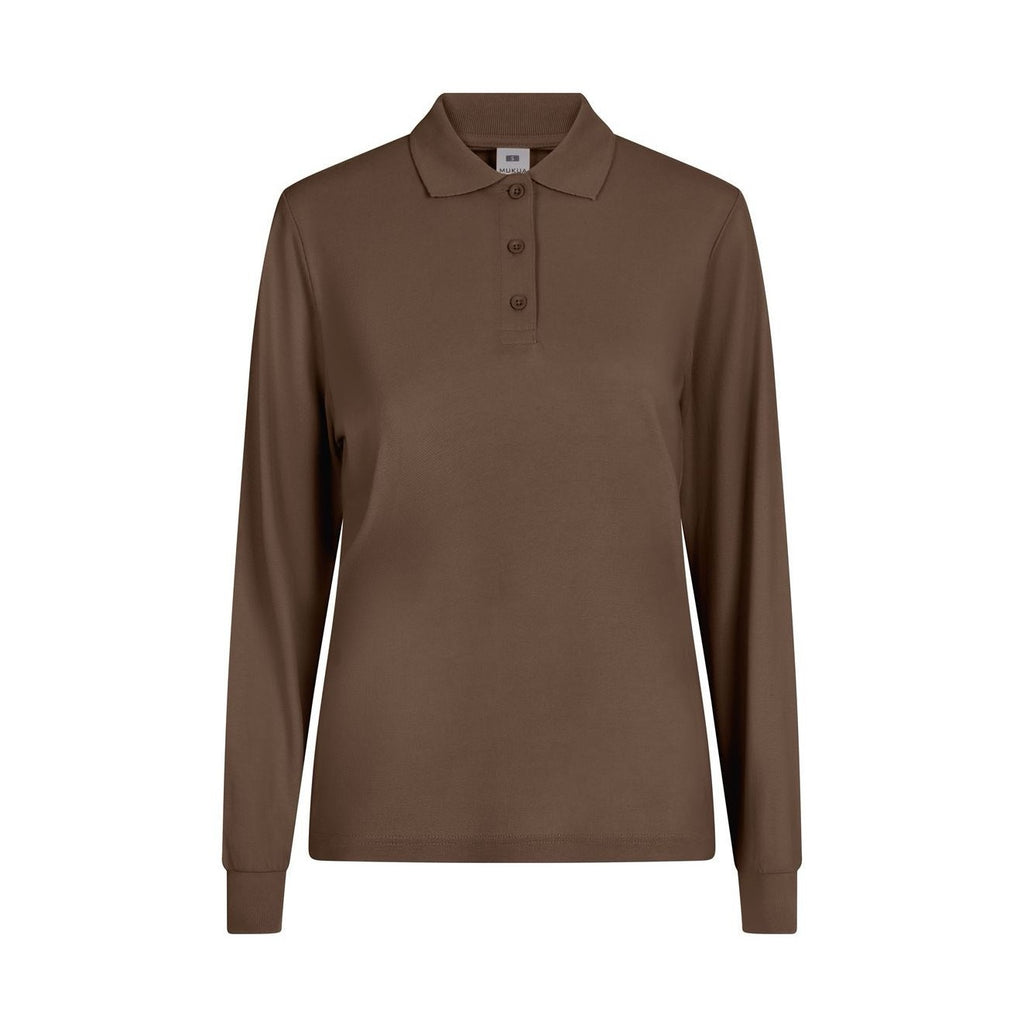Polo mujer manga larga 100% algodón VEPL200WC