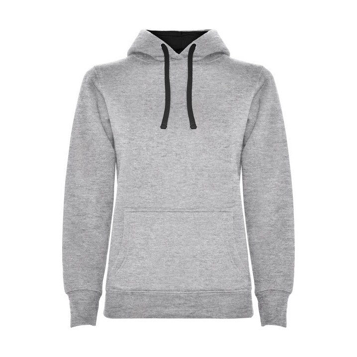 Sudadera mujer con capucha forrada y apertura para pulgar RO1068