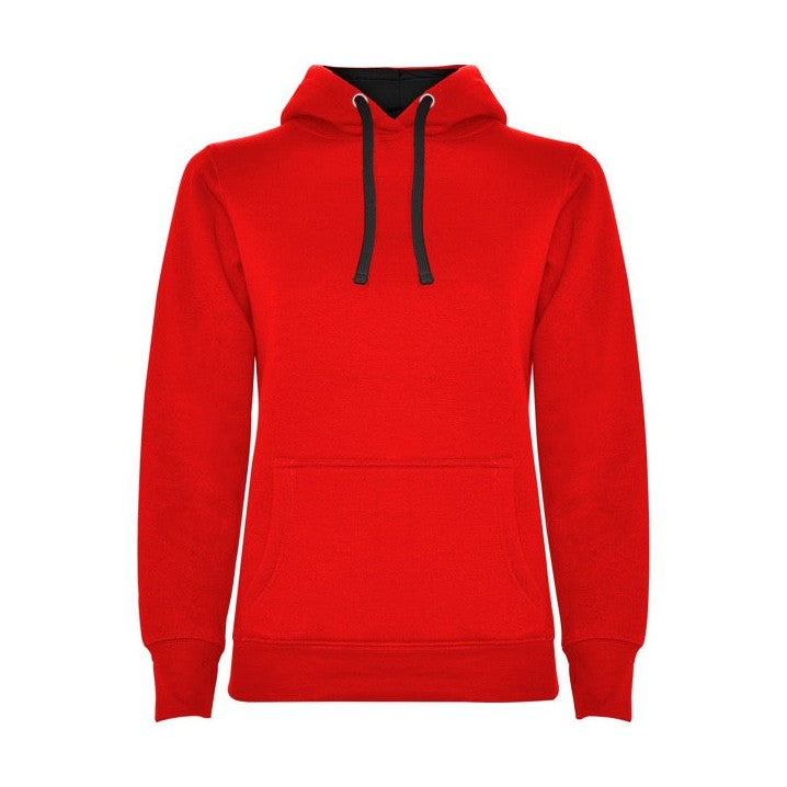 Sudadera mujer con capucha forrada y apertura para pulgar RO1068