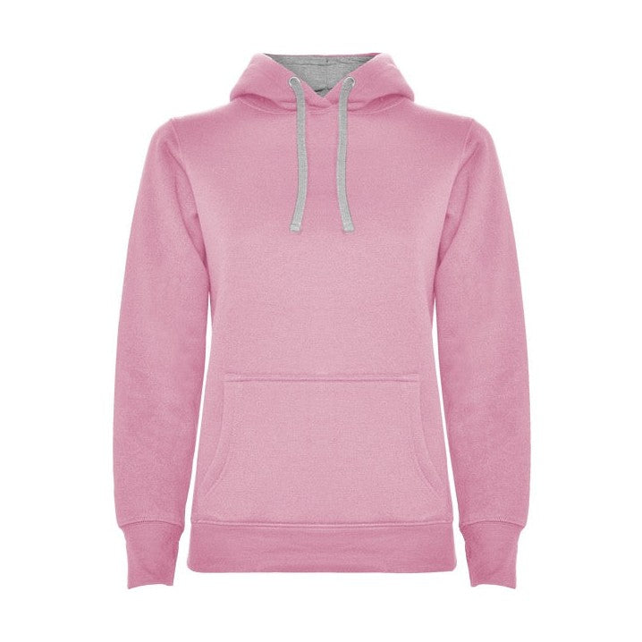 Sudadera mujer con capucha forrada y apertura para pulgar RO1068
