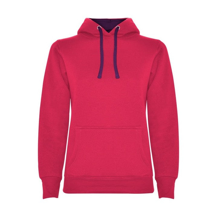 Sudadera mujer con capucha forrada y apertura para pulgar RO1068