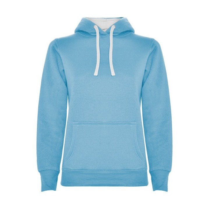 Sudadera mujer con capucha forrada y apertura para pulgar RO1068