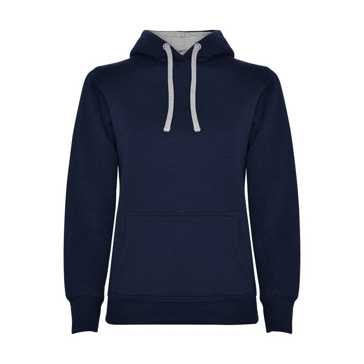 Sudadera mujer con capucha forrada y apertura para pulgar RO1068